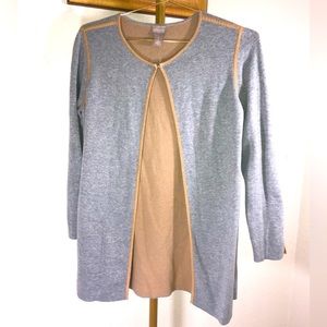 CHICOS grey sweater size: 1 (=M/8)